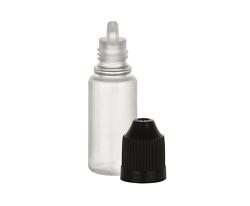 10 ml Natural Dropper Bottle w/Black Cap